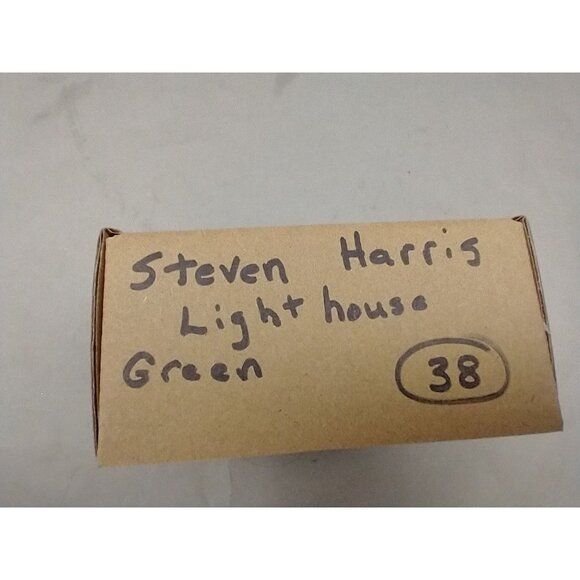 Steven Harris SHINING LIGHTHOUSE Polyester 57" Green  Neck Tie - Picture 9 of 9